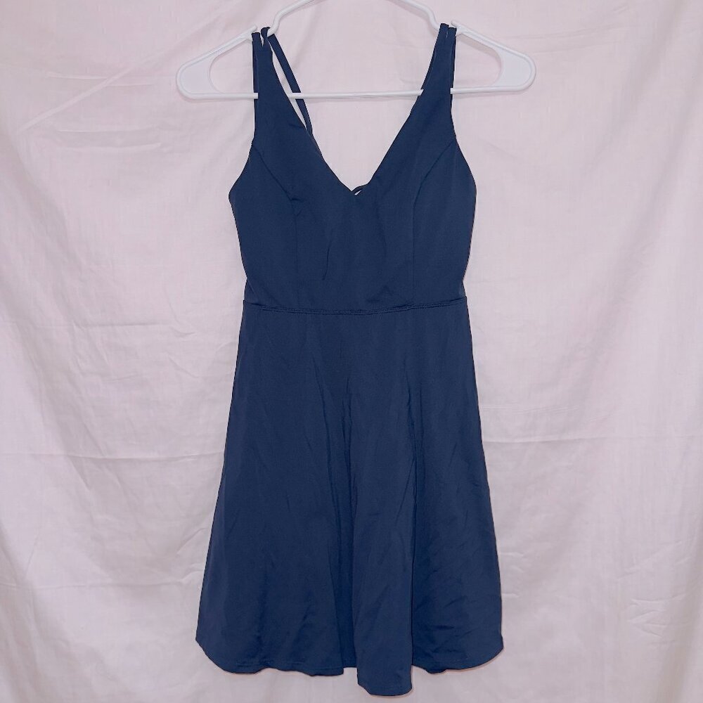 Amazon Branded Navy Blue Sleeveless Strappy Athletic Spandex Dress size XS
